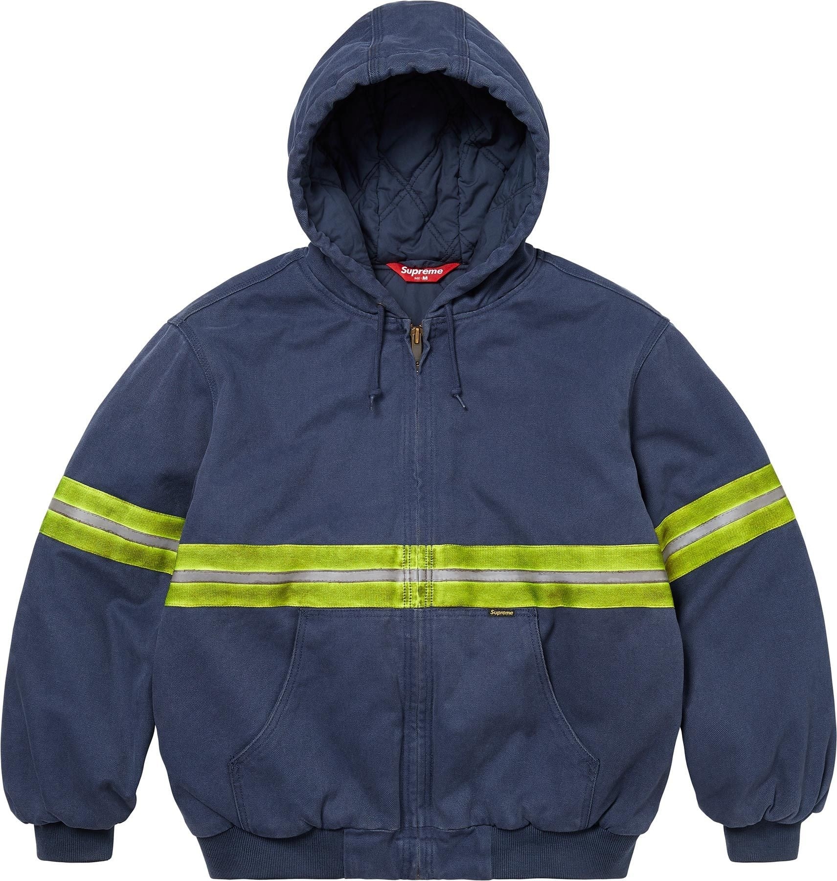 Reflective Stripe Hooded Work Jacket view 10